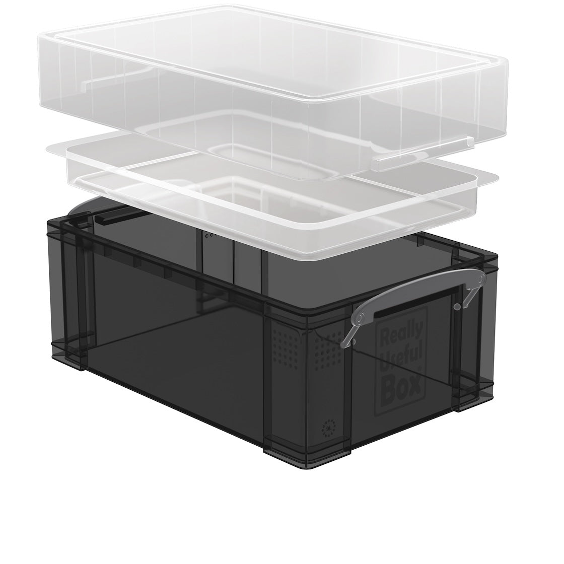 Really Useful Box: 9L Smoke with Lip Tray