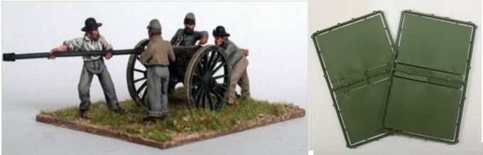 Renedra Plastic Accessories: 90mm x 65mm Artillery Bases