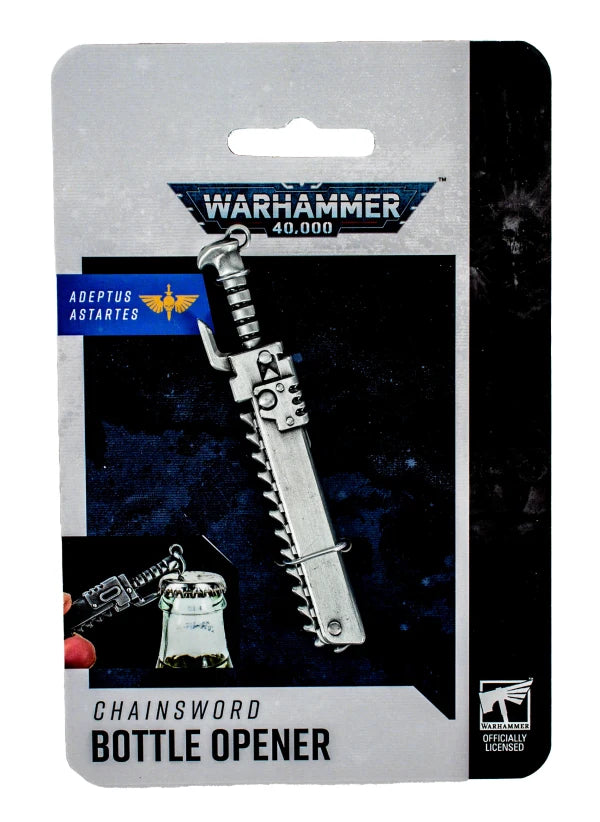 40K Merch: Chainsword Bottle Opener