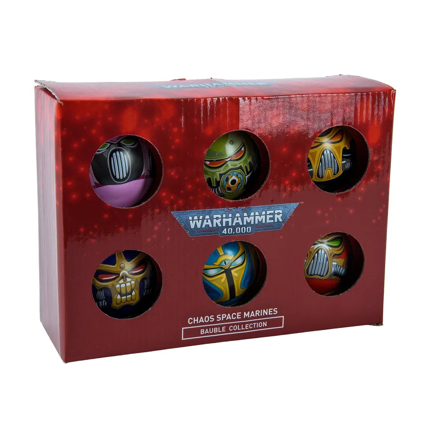 40K Merch: Chaos Legions Novelty Helmet Baubles
