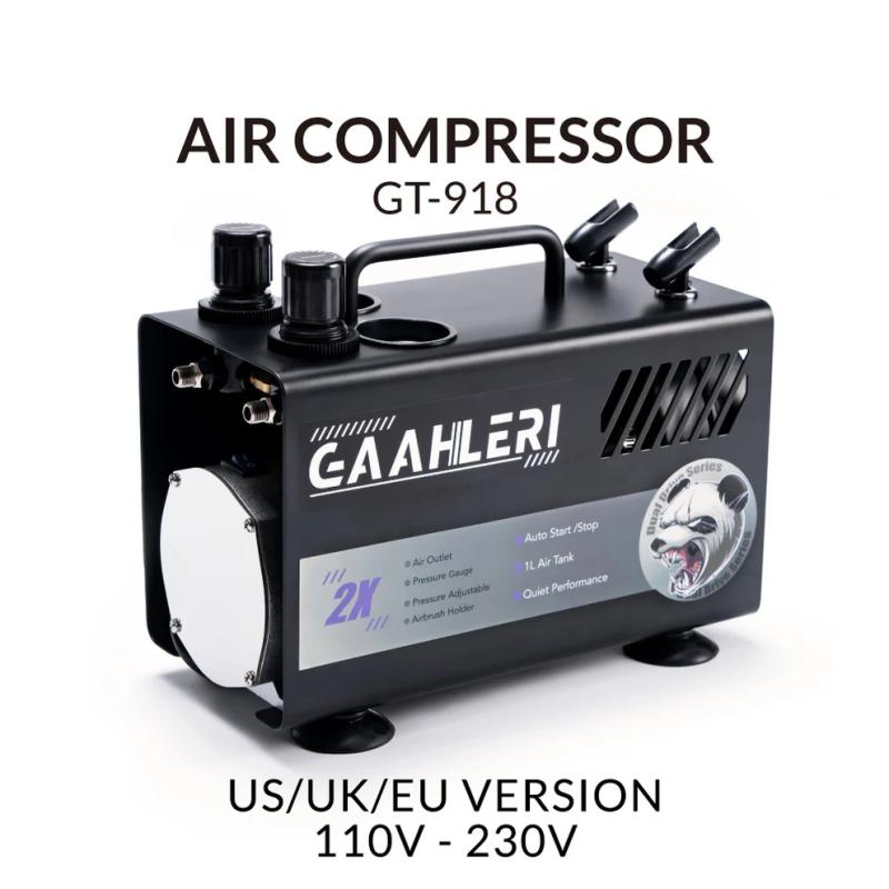 Gaahleri: Dual Drive Series Airbrush Kit Compressor GT-918