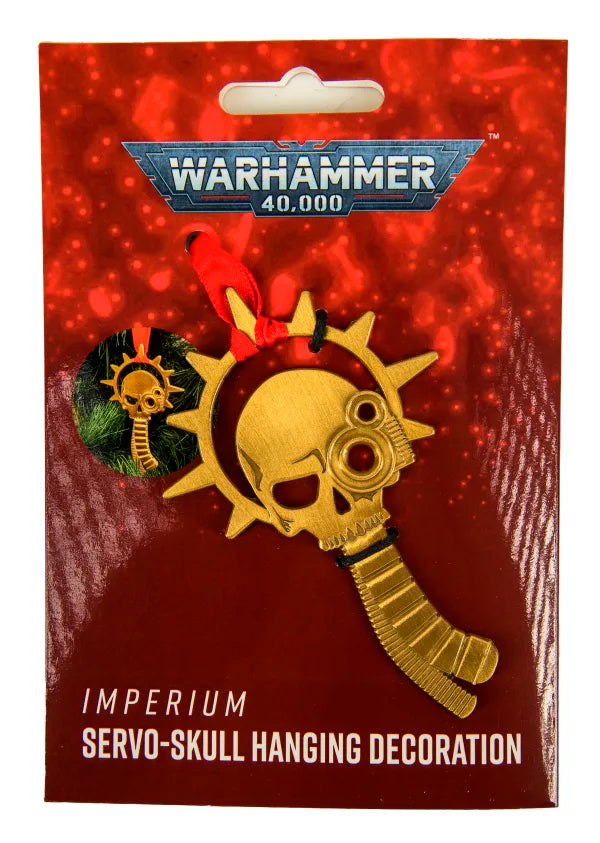 40K Merch: Servo Skull with Halo Hanging Decoration