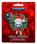 40K Merch: Skull Christmas Wreath Magnet